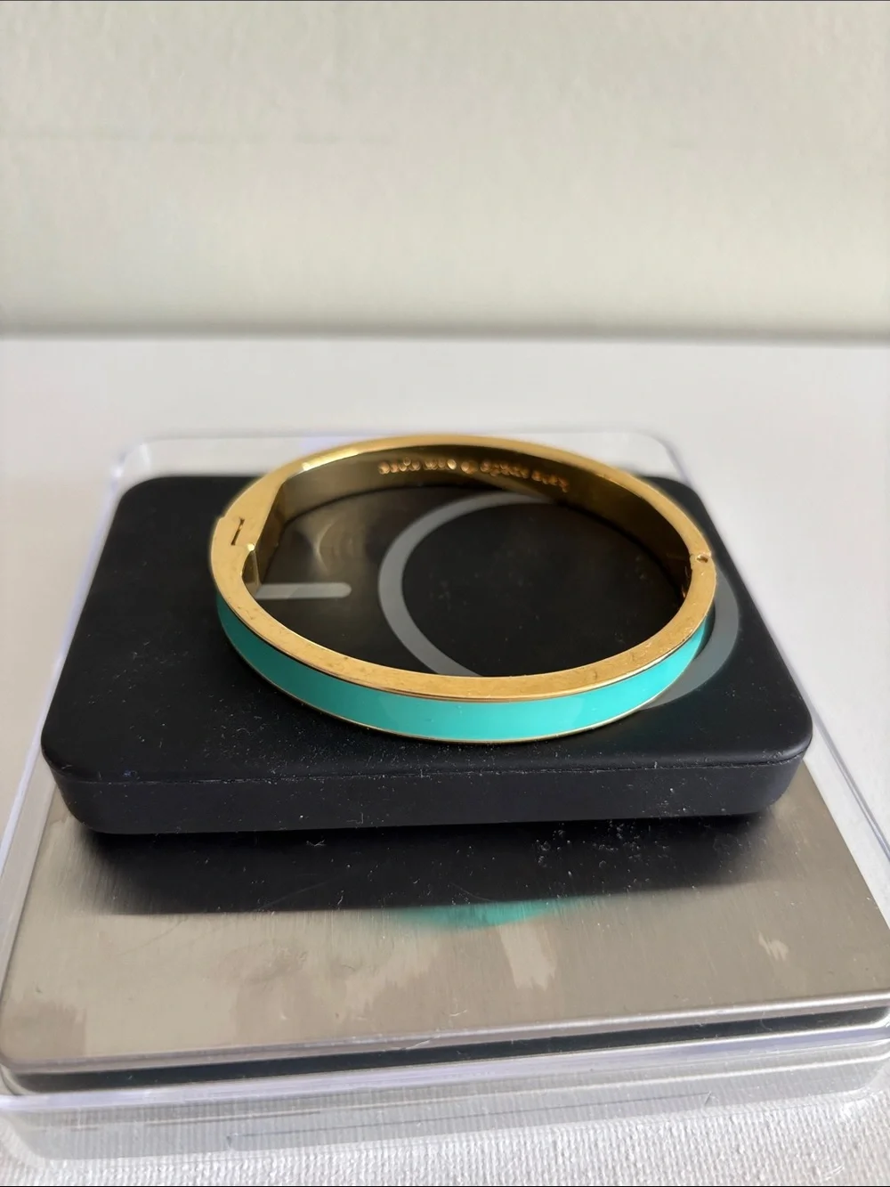 kate spade Gold-Tone Bracelet with Turquoise Enamel Inlay - Picture 2 of 3